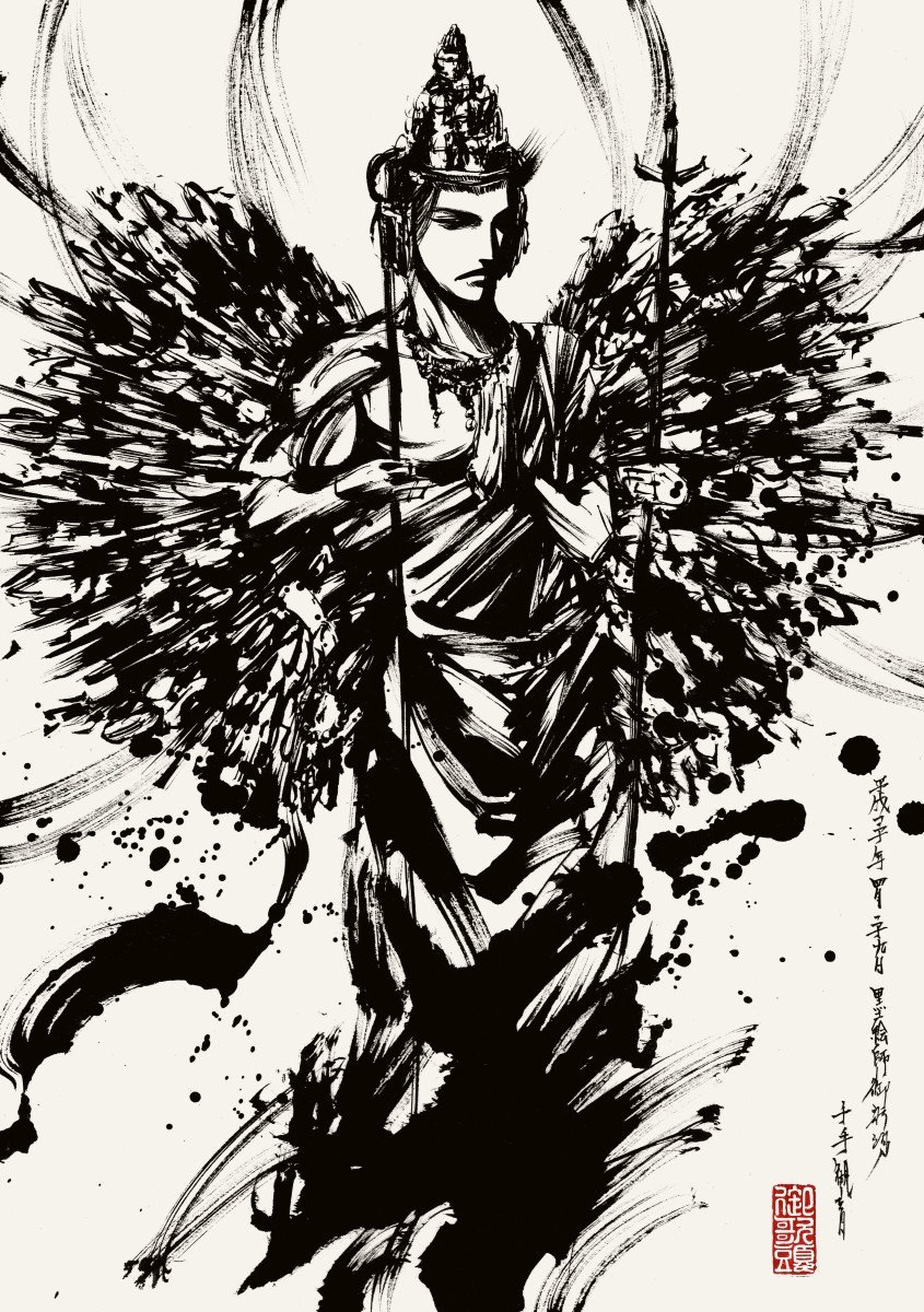 依頼作品「千手観音菩薩」と「不動明王」！さらに劇団壱劇屋の舞台「独