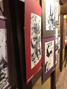 墨絵 茶吉庵展示